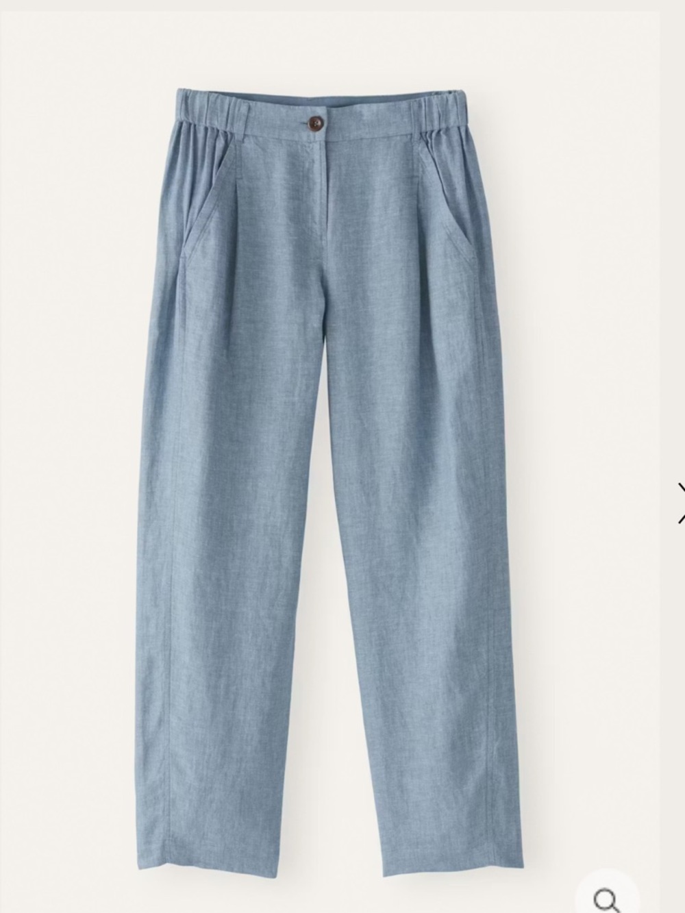 NWT! Poetry cropped tapered linen pants size us 6
